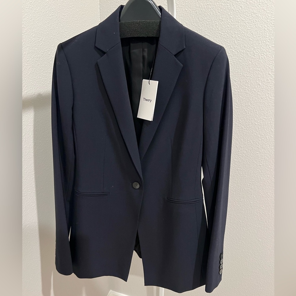 Theory Power Jacket in Stretch Wool size 00